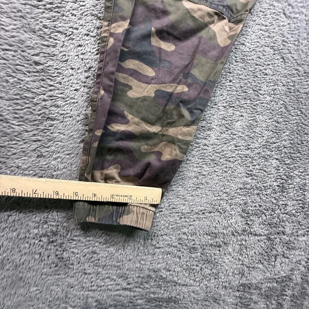 GAP Mens Camo Utility Joggers M Tapered Leg Stretch Cotton Drawstring Waist